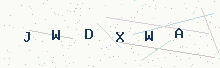 Six-letter CAPTCHA challenge